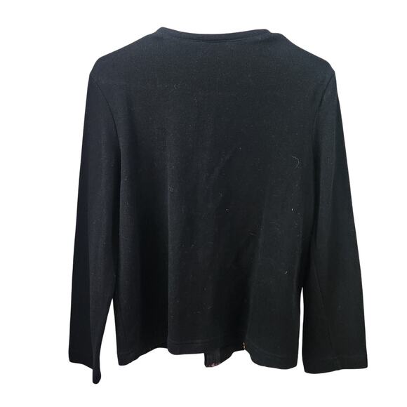 Onque Casuals Vintage Christmas Full Zip Cardigan M Holiday Festive Retro Knit - Picture 2 of 6